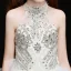 High-end White Birthday Flower Girl Dresses 2020 Ball Gown See-through High Neck Sleeveless Rhinestone Asymmetrical Cascading Ruffles