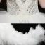 High-end White Birthday Flower Girl Dresses 2020 Ball Gown See-through High Neck Sleeveless Rhinestone Asymmetrical Cascading Ruffles