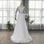 Haut de Gamme Argenté Tapis rouge Robe De Soirée 2020 Princesse Transparentes Col Haut Manches Longues Fait main Perlage Paillettes Train De Balayage Volants Robe De Ceremonie