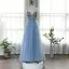 High-end Ocean Blue Dancing Prom Dresses 2020 A-Line / Princess Spaghetti Straps Sleeveless Rhinestone Beading Floor-Length / Long Ruffle Backless Formal Dresses