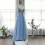 High-end Ocean Blue Dancing Prom Dresses 2020 A-Line / Princess Spaghetti Straps Sleeveless Rhinestone Beading Floor-Length / Long Ruffle Backless Formal Dresses