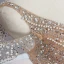 Haut de Gamme Doré Tapis rouge Robe De Soirée 2020 Trompette / Sirène Col v profond Manches Courtes Perlage Perle Faux Diamant Train De Balayage Volants Dos Nu Robe De Ceremonie