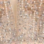 Haut de Gamme Doré Tapis rouge Robe De Soirée 2020 Trompette / Sirène Col v profond Manches Courtes Perlage Perle Faux Diamant Train De Balayage Volants Dos Nu Robe De Ceremonie