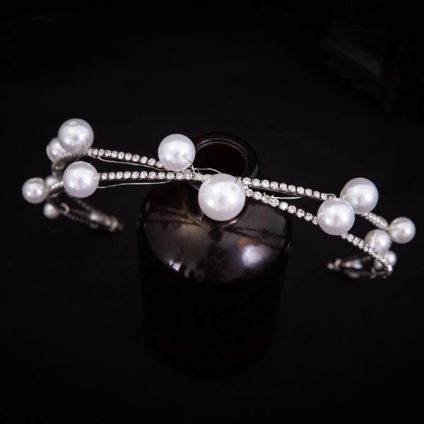 Élégant Doré Accessoire Cheveux Accessoire Cheveux Mariage 2020 Alliage Perle Faux Diamant Mariage Accessorize