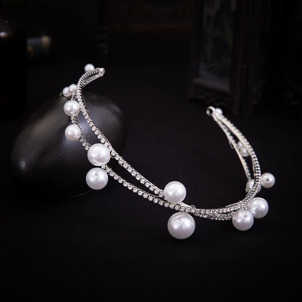 Élégant Doré Accessoire Cheveux Accessoire Cheveux Mariage 2020 Alliage Perle Faux Diamant Mariage Accessorize