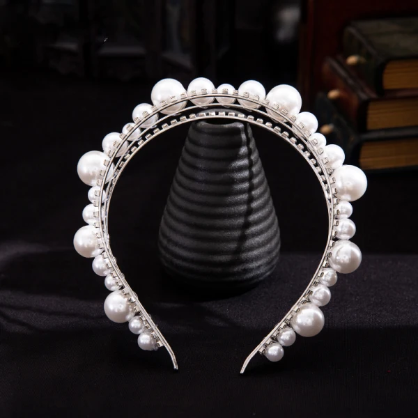 Fine Sølv Hodepynt Har Tilbehor 2020 Legering Perle Rhinestone Bryllup Tilbehør