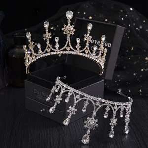 Fashion Bridal Hair Accessories 2020 Alloy Rhinestone Tiara Wedding Accessories