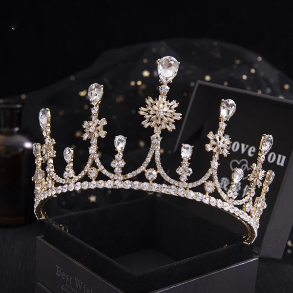 Fashion Bridal Hair Accessories 2020 Alloy Rhinestone Tiara Wedding Accessories