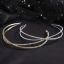 Enkla Silver Rhinestone Hårsmycken Brud Huvudbonad 2020 Legering Bröllop Tillbehör