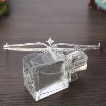 Elegant Sølv Rhinestone Tiara Har Tilbehor 2020 Legering Bryllup Tilbehør