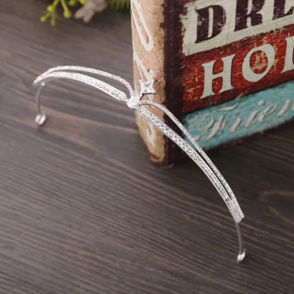 Elegant Silver Rhinestone Tiara Bridal Hair Accessories 2020 Alloy Wedding Accessories