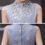 Charming Sky Blue Birthday Flower Girl Dresses 2020 Ball Gown High Neck Sleeveless Glitter Star Appliques Lace Sweep Train Ruffle