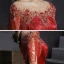 Haut de Gamme Bordeaux Transparentes Satin Robe De Soirée 2020 Princesse Encolure Dégagée Sans Manches Perlage Faux Diamant Longue Volants Dos Nu Robe De Ceremonie