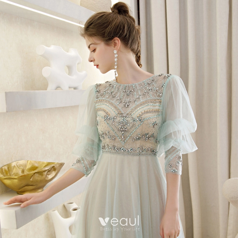 mint green victorian dress Southern Girl Victorian Dress Mint – House of Aama main image 0