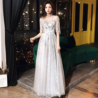 asian formal dresses online Berylove Women Black Work Dress Bodycon Semi Formal Dress with Short Sleeves, Black / US20W main image 0
