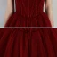 Chic / Beautiful Burgundy Prom Dresses 2020 A-Line / Princess Spaghetti Straps Sleeveless Beading Glitter Tulle Floor-Length / Long Ruffle Backless Formal Dresses