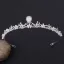 Elegant Sølv Tiara Har Tilbehor 2020 Legering Zirkon Perle Bryllup Tilbehør