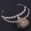 Elegant Sølv Tiara Har Tilbehor 2020 Legering Zirkon Perle Bryllup Tilbehør