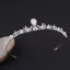 Elegant Sølv Tiara Har Tilbehor 2020 Legering Zirkon Perle Bryllup Tilbehør