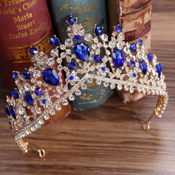 Mooie / Prachtige Rode Rhinestone Tiara Bruids Haaraccessoires 2020 Legering Huwelijk Accessoires