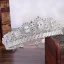 Klassisk Sølv Tiara Har Tilbehor 2020 Legering Zirkon Rhinestone Bryllup Tilbehør