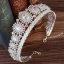 Klassisk Sølv Tiara Har Tilbehor 2020 Legering Zirkon Rhinestone Bryllup Tilbehør