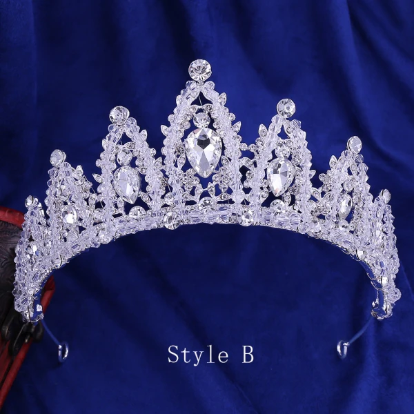 Chic / Belle Argenté Tiare Accessoire Cheveux Mariage 2020 Alliage Cristal Faux Diamant Mariage Accessorize