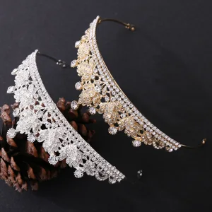 Schlicht Strass Diadem Haarschmuck Braut 2020 Legierung Hochzeit Brautaccessoires