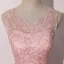 Romain Rose Bonbon Dansant Robe De Bal 2020 Robe Boule Encolure Dégagée Sans Manches Appliques En Dentelle Paillettes Longue Volants Dos Nu Robe De Ceremonie