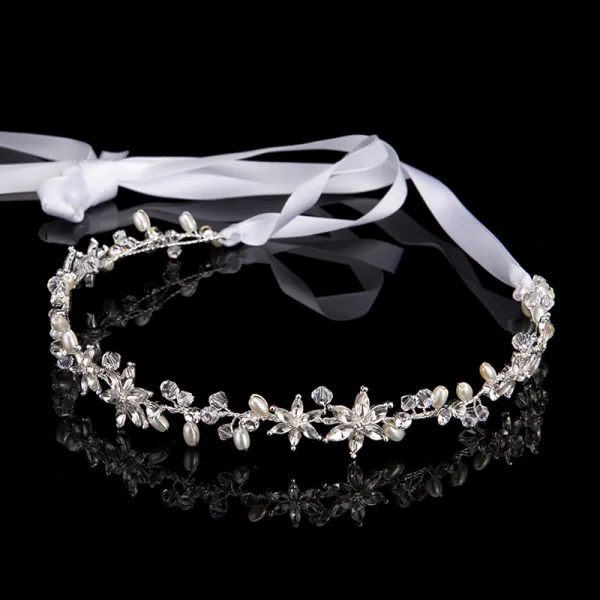 Simple Doré Bandeaux Accessoire Cheveux Mariage 2020 Alliage Lacer Faux Diamant Cristal Accessoire Cheveux Mariage Accessorize
