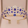 Vintage / Originale Bleu Roi Tiare 2020 Alliage Faux Diamant Accessoire Cheveux Mariage