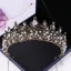 Baroque Noire Tiare Accessoire Cheveux Mariage 2020 Alliage Faux Diamant Mariage Accessorize