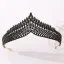 Vintage / Retro Baroque Black Tiara Bridal Hair Accessories 2020 Alloy Rhinestone Wedding Accessories