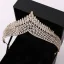 Vintage / Retro Baroque Black Tiara Bridal Hair Accessories 2020 Alloy Rhinestone Wedding Accessories