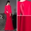 Mode Rouge Transparentes Robe De Soirée 2020 Trompette / Sirène Encolure Dégagée Sans Manches Perlage Perle Longue Robe De Ceremonie