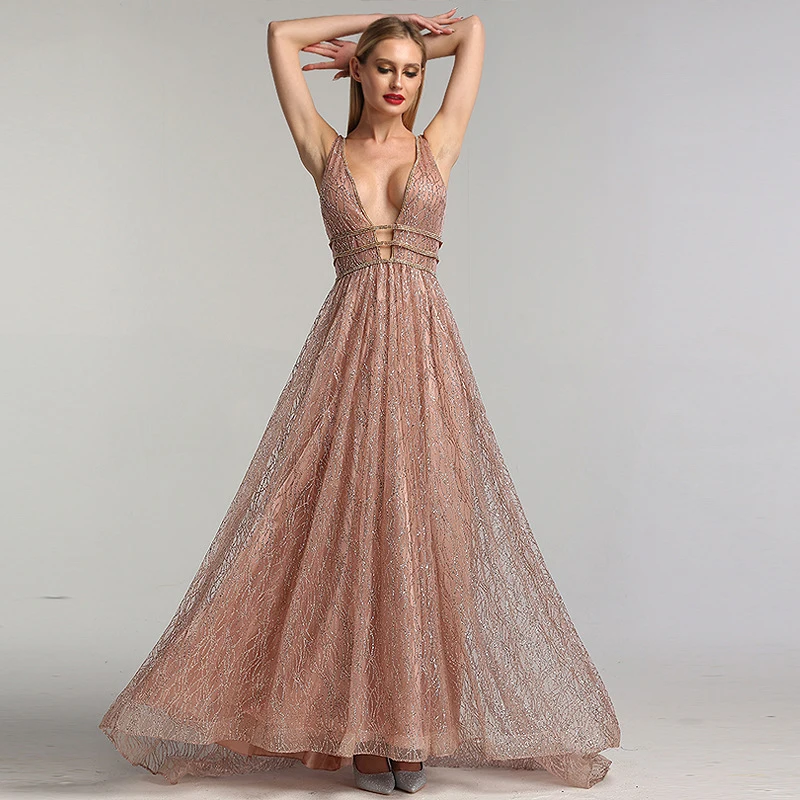 slim fit dress slacks Sexy Rose Gold Mermaid Spaghetti Straps Maxi Long Prom Dresses Online, –  SposaDresses main image 0