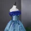 Elegant Sky Blue Prom Dresses 2026 Ball Gown Ruffle Strapless Sleeveless Backless Floor-Length / Long Formal Dresses