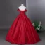 Vintage / Retro Red Prom Dresses 2026 Ball Gown Off-The-Shoulder Short Sleeve Backless Floor-Length / Long Formal Dresses