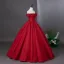 Vintage / Retro Red Prom Dresses 2026 Ball Gown Off-The-Shoulder Short Sleeve Backless Floor-Length / Long Formal Dresses