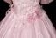 Lovely Blushing Pink Sequins Appliques Prom Dresses 2026 Ball Gown Off-The-Shoulder Short Sleeve Backless Floor-Length / Long Formal Dresses