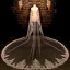 Wedding Veils Chic / Beautiful White Lace Appliques 2017 Tulle Tiara