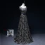 Sparkly Gold Evening Dresses  2017 A-Line / Princess Glitter Strapless Lace Backless Navy Blue Homecoming Evening Party Party Dresses