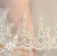 Classic Elegant White Wedding 2018 Tulle Appliques Beading Sequins Wedding Veils