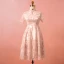 Chinese style Champagne Plus Size Graduation Dresses 2018 A-Line / Princess High Neck Tulle Lace-up Homecoming Formal Dresses