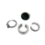 Mode Silver Rhinestone Blomma Gatukläder Ringar Set 4-delat Ringar 2019 Tillbehör