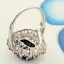 Luxe Bleu Marine Faux Diamant Fait main Chanceux Bague Métal Soirée Anneaux 2019 Accessorize