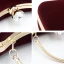 Modern / Fashion Burgundy Clutch Bags Beading Rhinestone Velour Cocktail Party Evening Party Prom Accessories 2019