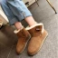 Stilig Brun Platt Snow Boots 2020 Vinter Läder Casual Trädgård / Utomhus Stövletter Spänne Platåskor Stövlar Dam