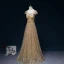 Sparkly Gold Evening Dresses  2017 A-Line / Princess Glitter Strapless Lace Backless Navy Blue Homecoming Evening Party Party Dresses