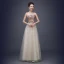 Amazing / Unique Lavender Evening Dresses  2017 A-Line / Princess Strapless Tulle Sequins Beading Backless Evening Party Party Dresses